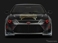 Mike Vu dari MV DESIGNZ menyulap mobil ini dengan tampilan khas band heavy metal, Slayer. x Slayer Mobile Amp tC menjadi mobil kustom terbaru dari Scion tC.