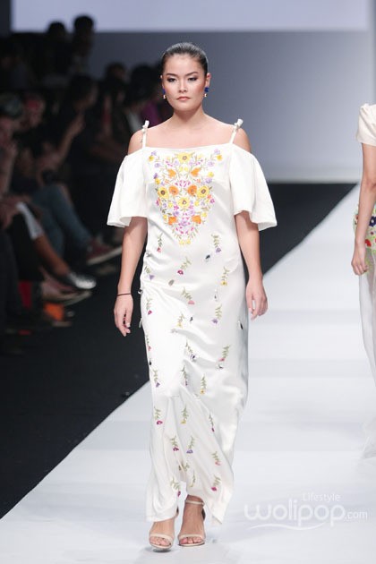 Andhita Siswandi Indonesia Fashion Forward Jakarta Fashion Week 2015 at Senayan City. Jakarta. [Foto: Mohammad Abduh/Wolipop]