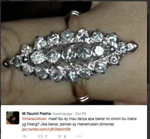 Menunggu Follback Kahiyang Untuk Kembalikan Cincin Iriana