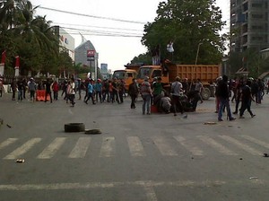 2 Mahasiswa Diamankan saat Rusuh Demo BBM di Makassar