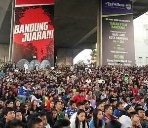 Polisi Pantau 352 Titik Nobar Persib vs Persipura di Bandung