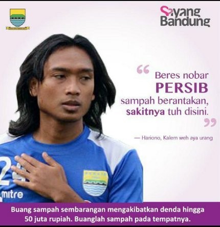 Usai Nobar Persib Bobotoh Wajib Pungut Sampah