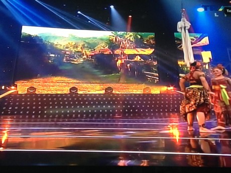 Tampil Pertama, Eka dan Dwi Suguhkan Tarian Sangkuriang