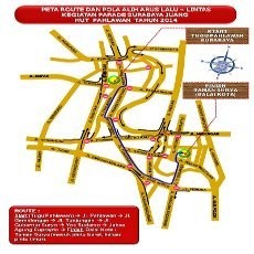 Silakan Diperhatikan Baik-baik, ini Pengalihan Arus Lalin Saat Parade Surabaya Juang