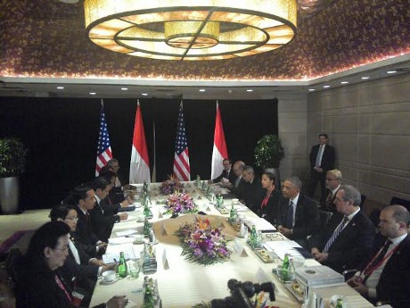 Mendarat di Beijing, Obama Langsung Temui Jokowi