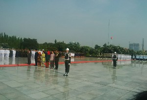 Menkes Nila Peringati Hari Pahlawan, Lanjut Audiensi dengan Pakar Kesehatan