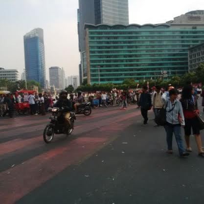 Polisi: Pelarangan Motor Melintas di HI Terkait Sistem ERP