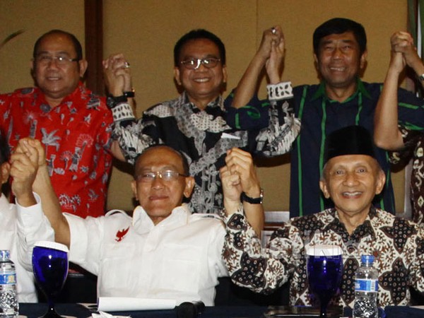 Prabowo, Ical dan Amien Rais Kukuhkan KMP DKI