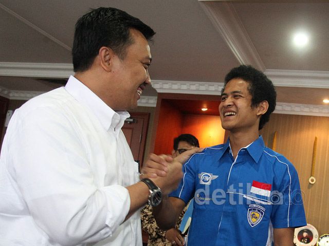 2 Pebalap Moto3 Indonesia Temui Menpora