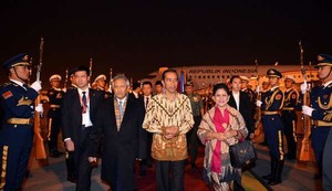 Presiden Jokowi Tiba di Brisbane