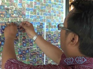 Cantiknya Mozaik Candi dalam Peringatan 200 Tahun Borobudur