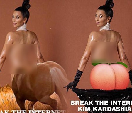 Ini Foto-foto Parodi Kim Kardashian Bugil