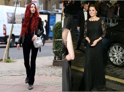 Cantiknya Putri Mick Jagger Berambut Merah, Kate Middleton Anggun Serba Hitam