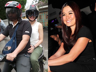 Sophia Latjuba Dibonceng Naik Motor, Agnez MO Pretty in Black