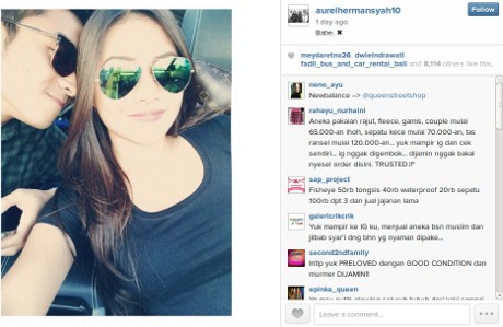 Aww..Mesranya Aurel Bareng Pacar
