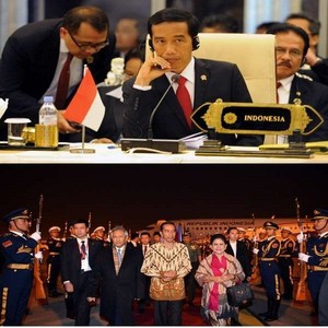 Baju Presiden Jokowi Saat Lawatan ke Luar Negeri: Dasi Merah dan Batik