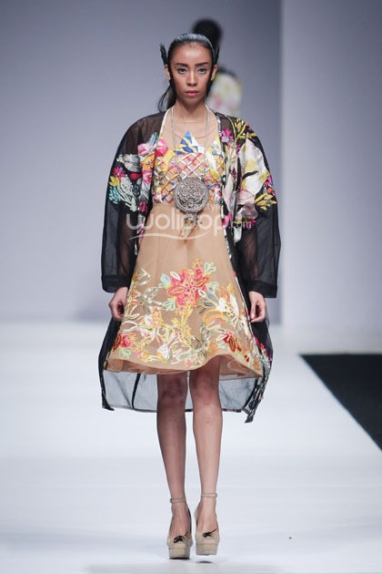 Mel Ahyar Suvarnabhumi Ikatan Perancang Mode Indonesia. Jakarta Fashion Week 2015 at Senayan City. Jakarta. [Foto: Mohammad Abduh/Wolipop]