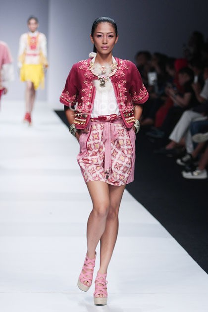 Danny Satriadi Ikatan Perancang Mode Indonesia. Jakarta Fashion Week 2015 at Senayan City. Jakarta. [Foto: Mohammad Abduh/Wolipop]