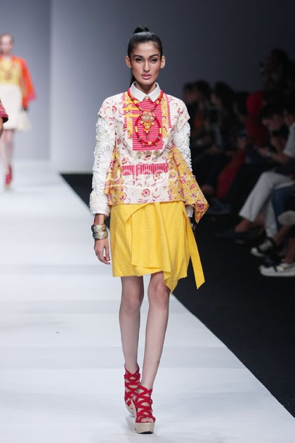 Danny Satriadi Ikatan Perancang Mode Indonesia. Jakarta Fashion Week 2015 at Senayan City. Jakarta. [Foto: Mohammad Abduh/Wolipop]