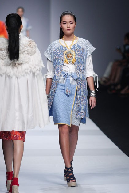 Danny Satriadi Ikatan Perancang Mode Indonesia. Jakarta Fashion Week 2015 at Senayan City. Jakarta. [Foto: Mohammad Abduh/Wolipop]