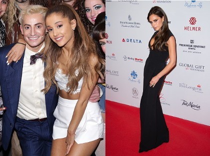 Ariana Grande Seksi dengan Crop Top, Victoria Beckham Anggun Serba Hitam
