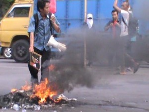 Sesalkan Demo Mahasiswa Anarkis, Menteri Nasir: Harus Diproses Hukum