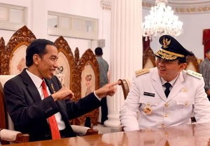 Gaya Santai Ahok dan Jokowi Sebelum Pelantikan Gubernur DKI