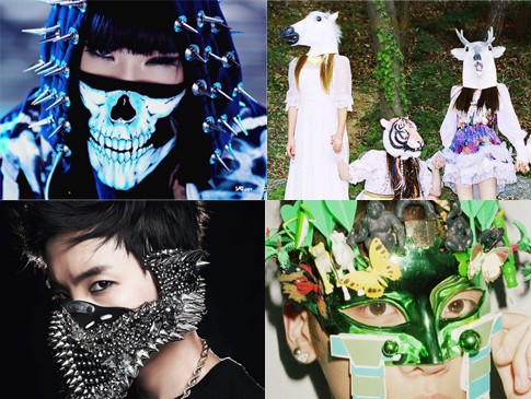 Topeng dan Masker Unik Para Idola KPop, dari Binatang Hingga Tengkorak