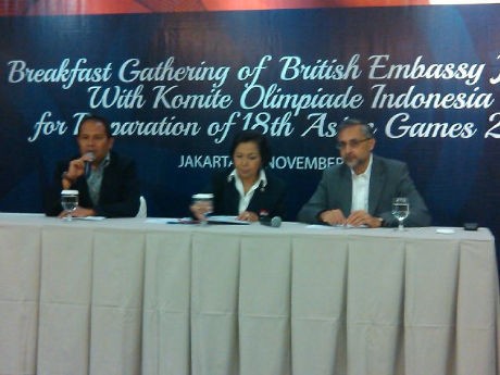 Inggris Ikut Bantu Indonesia Siapkan Diri Jadi Tuan Rumah Asian Games