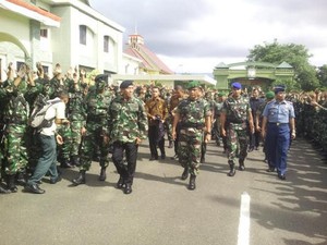 Saat Prajurit Raider Unjuk Gigi di Depan Menhan