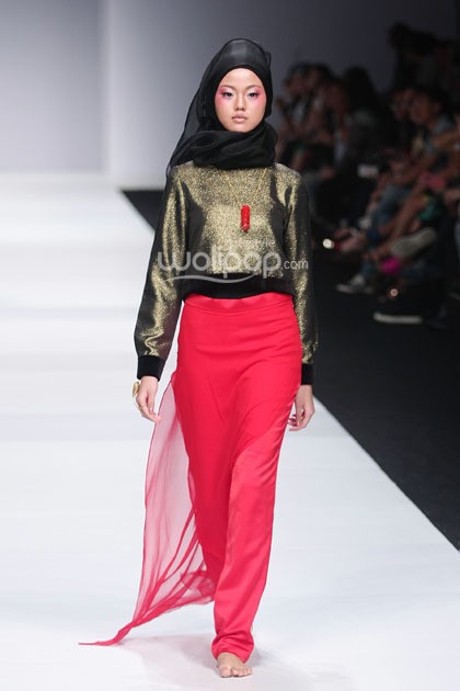 Jenahara Japan Foundation, Indonesia Fashion Forward. Jakarta Fashion Week 2015 at Senayan City. Jakarta. (Foto: Mohammad Abduh/Wolipop)