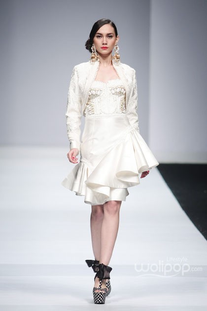 Denny Wirawan Manita, Yayasan Jantung Indonesia. Jakarta Fashion Week 2015 at Senayan City. Jakarta. (Foto: Mohammad Abduh/Wolipop)