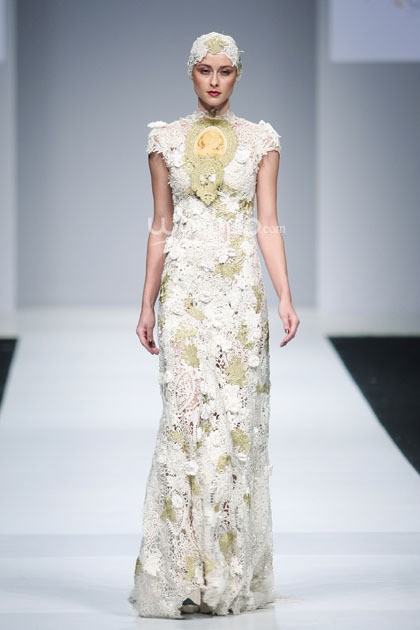 Yenty Tan Sovereign Beauty, Jakarta Fashion Week 2015 at Senayan City. Jakarta. (Foto: Mohammad Abduh/Wolipop)