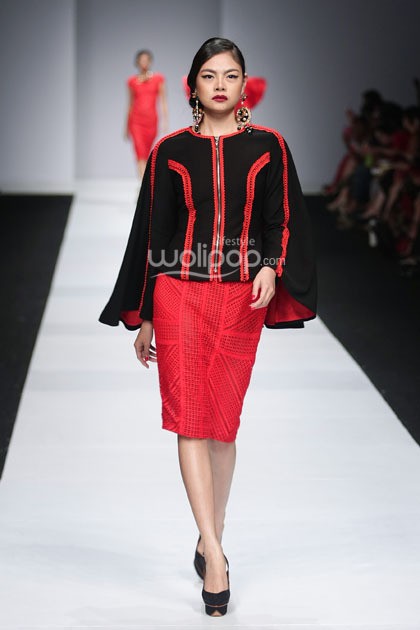 Denny Wirawan Manita, Yayasan Jantung Indonesia. Jakarta Fashion Week 2015 at Senayan City. Jakarta. (Foto: Mohammad Abduh/Wolipop)