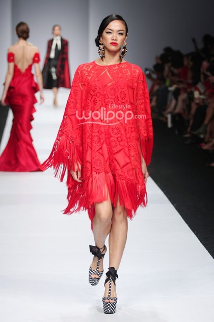 Denny Wirawan Manita, Yayasan Jantung Indonesia. Jakarta Fashion Week 2015 at Senayan City. Jakarta. (Foto: Mohammad Abduh/Wolipop)