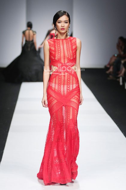 Denny Wirawan Manita, Yayasan Jantung Indonesia. Jakarta Fashion Week 2015 at Senayan City. Jakarta. (Foto: Mohammad Abduh/Wolipop)