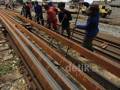 Pembangunan Rel Ganda Manggarai-Cikarang