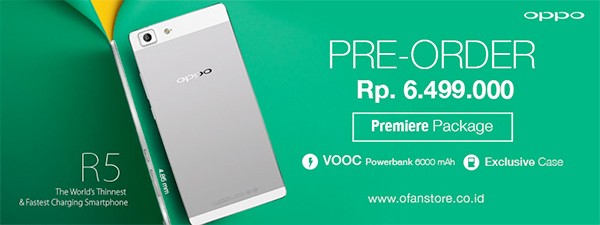 OPPO membuka sesi pre-order R5
