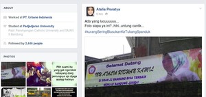 Ups, Spanduk Selamat Datang Atalia Kamil Berwajah Airin