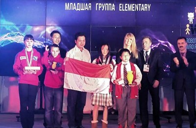 Merah Putih Berkibar di Olimpiade Robot