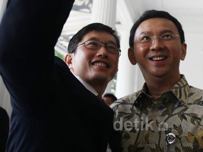 Ahok-Mendag Singapura Bahas Bangun Jakarta