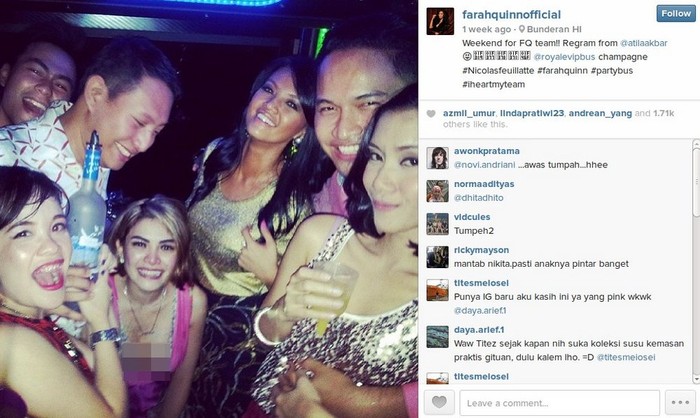 Party Bersama Farah Quinn, Nikita Tak Curhat Soal Perceraian
