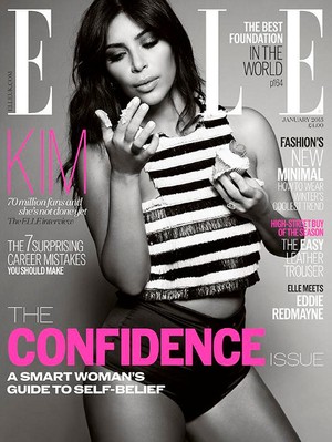 Kim Kardashian Tampil Menggoda Saat Berpose dengan Cupcake di Majalah Elle
