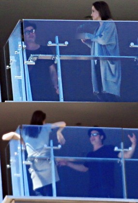 Beredar Foto Jolie dan Brad Pitt Adu Mulut, Rumah Tangga Tak Harmonis?