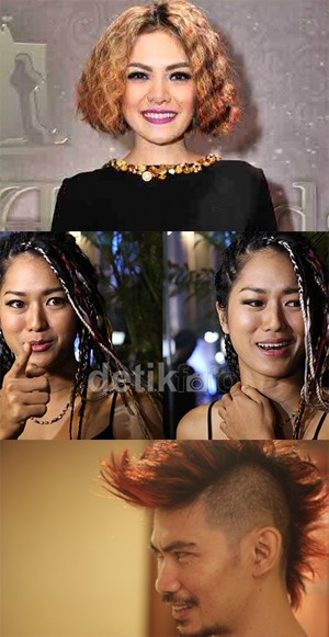 Donny Alamsyah Berambut Mohawk, Prisia Nasution Bergaya Gimbal