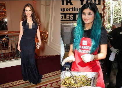 Elizabeth Hurley Seksi Bergaun Hitam, Kylie Jenner Amal untuk Tunawisma