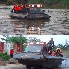 Ini Spesifikasi Kendaraan Darat-Air Anti Banjir Dislitbang TNI AD