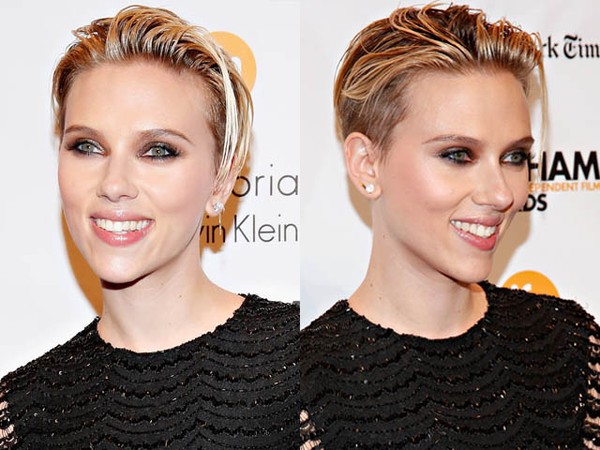 Senyum Sumringah Scarlett Johanson