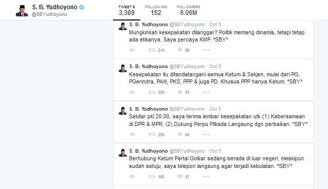 KMP Langgar Kesepakatan? SBY: Politik Memang Dinamis, Tetapi Ada Etikanya