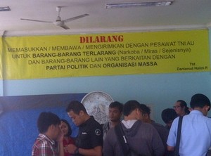 Pesawat TNI AU Dilarang Mengangkut Logistik Parpol dan Ormas
